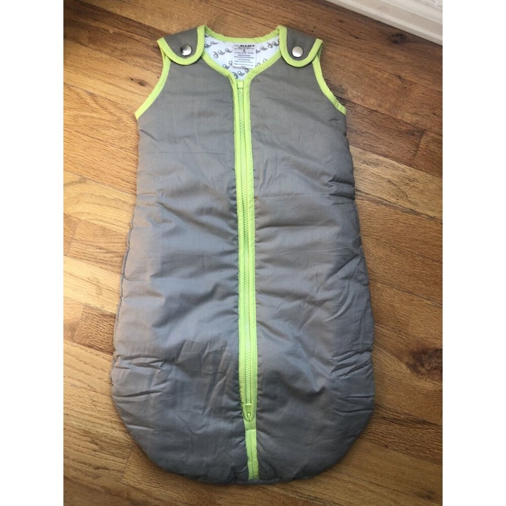 Baby Deedee Sleep Nest Khaki /lime 0-6M